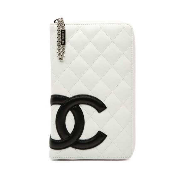 CHANEL Handbags - CHANEL Black Leather Wallet